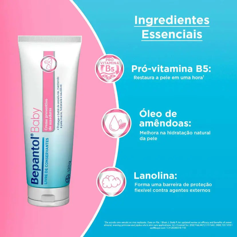 Creme para Assaduras Bepantol Baby 120g