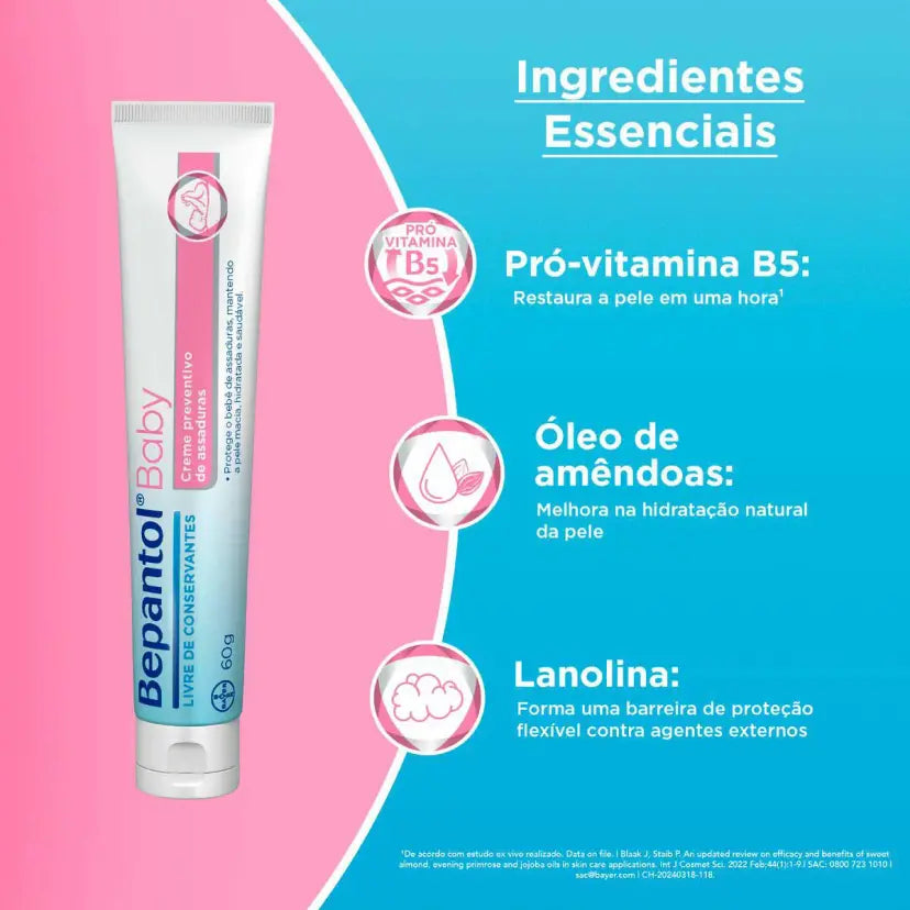 Creme para Assaduras Bepantol Baby 60g