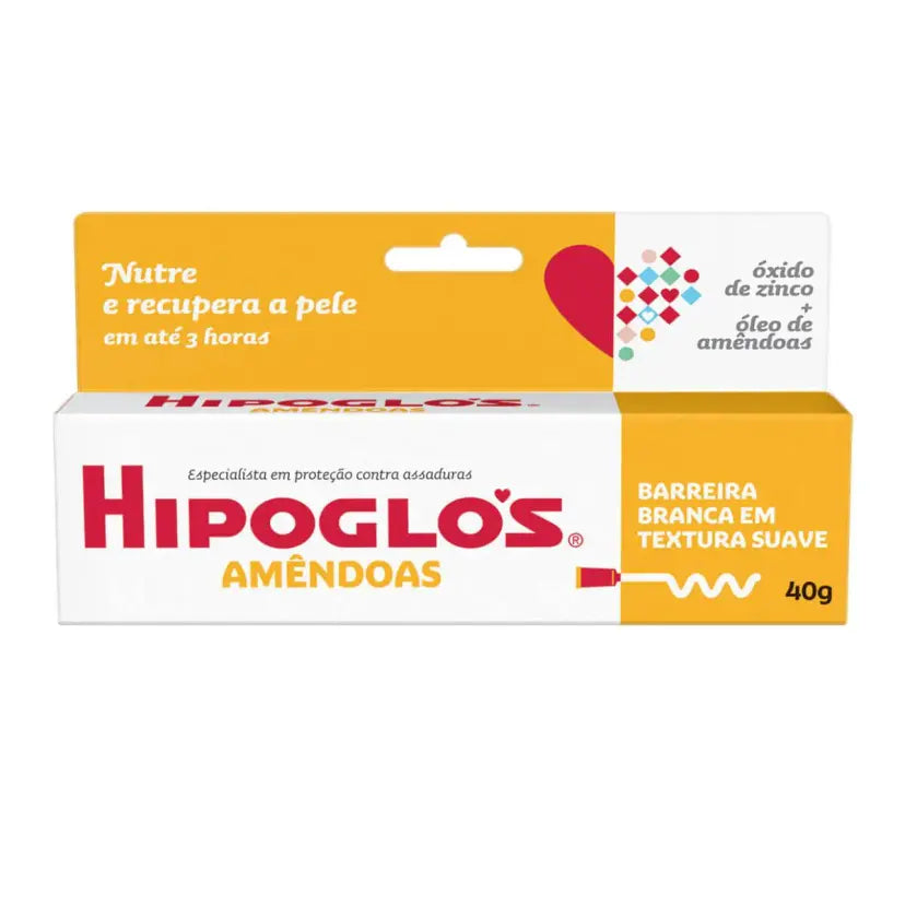 Creme para Assaduras Hipoglós Amêndoas Nutre e Recupera 40g