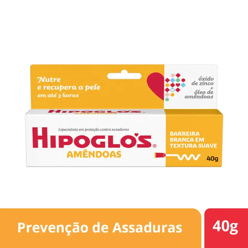 Creme para Assaduras Hipoglós Amêndoas Nutre e Recupera 40g