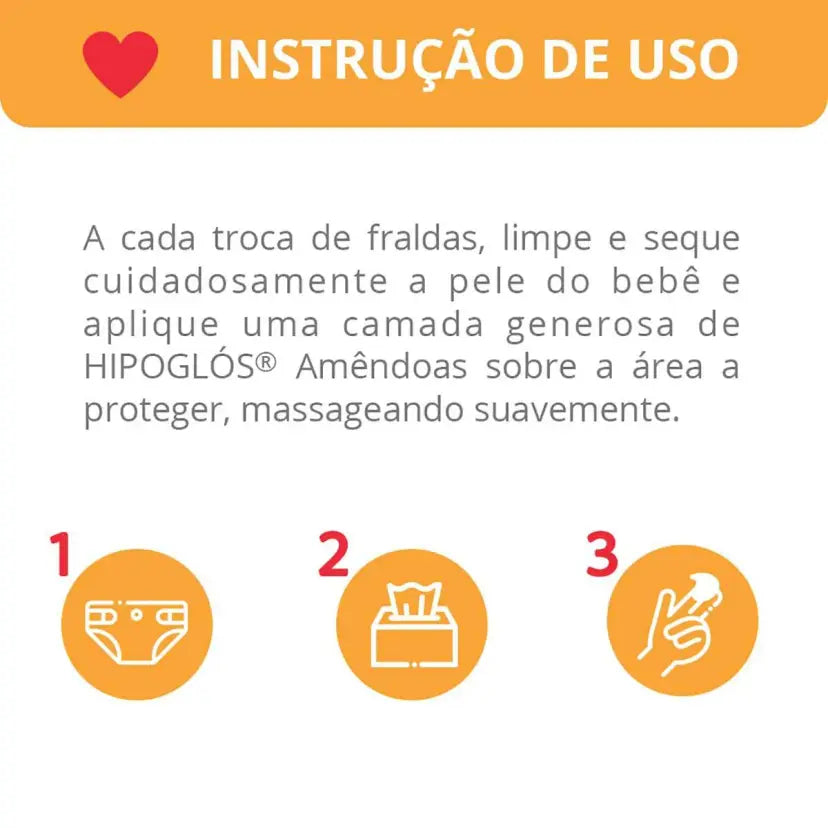 Creme para Assaduras Hipoglós Amêndoas Nutre e Recupera 40g