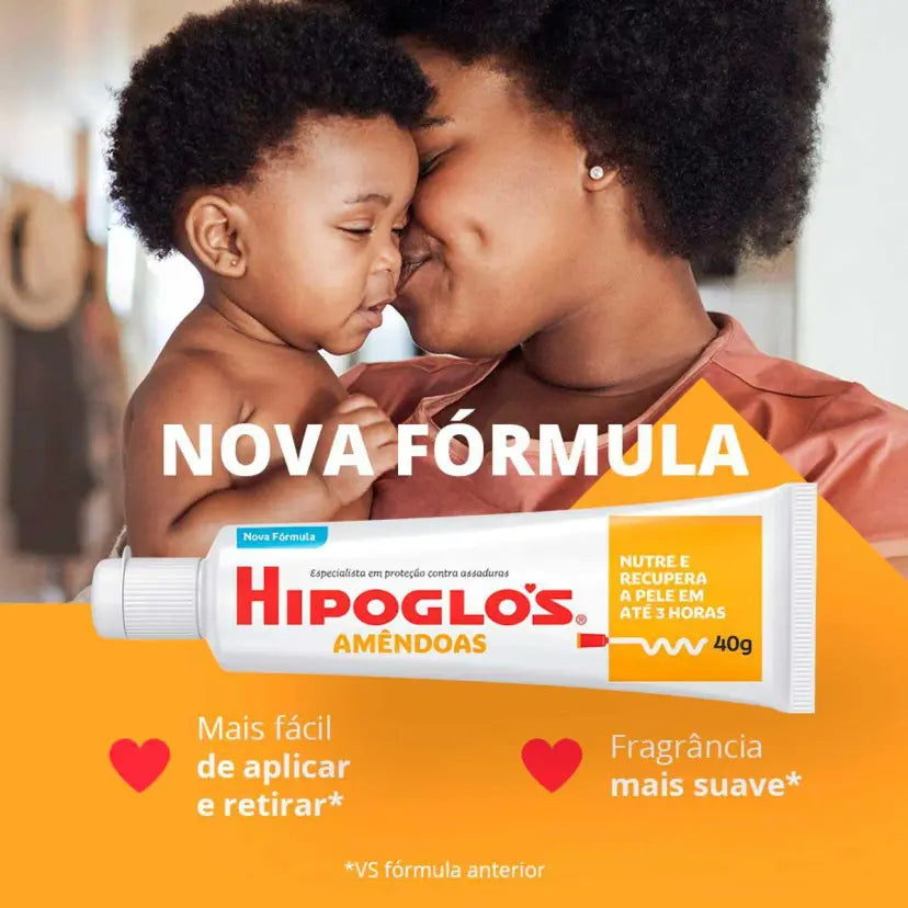 Creme para Assaduras Hipoglós Amêndoas Nutre e Recupera 40g
