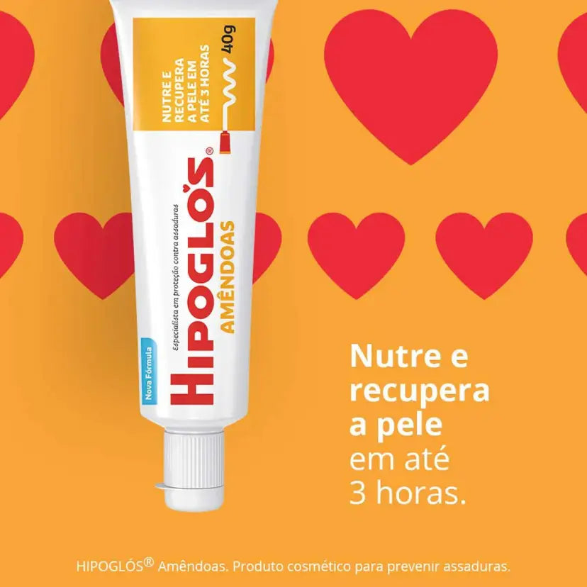 Creme para Assaduras Hipoglós Amêndoas Nutre e Recupera 40g