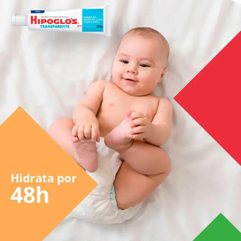 Creme para Assaduras Hipoglós Transparente 5 em 1 Sem Fragrância Lanolina 30g