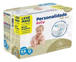 Fralda Personalidade Total Care Tamanho G - 54 Fraldas