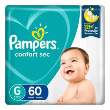 Fralda Pampers Confort Sec G 60 Unidades