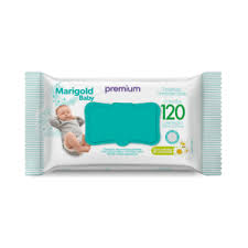 Marigold Baby Premium Camomila Lenços Umedecidos 120un