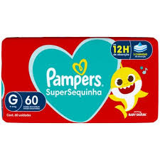 Fralda Pampers Supersequinha G 60 Unidades