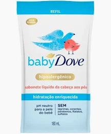 Sabonete Líquido Dove Baby Hidratação Enriquecida Refil 180ml